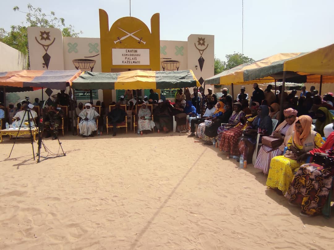Lors de la célébration au Palais du Chef de canton de la KOMADOUGOU