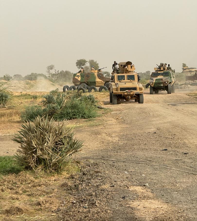 Une patrouille des FDS dans la zone du Lac Tchad