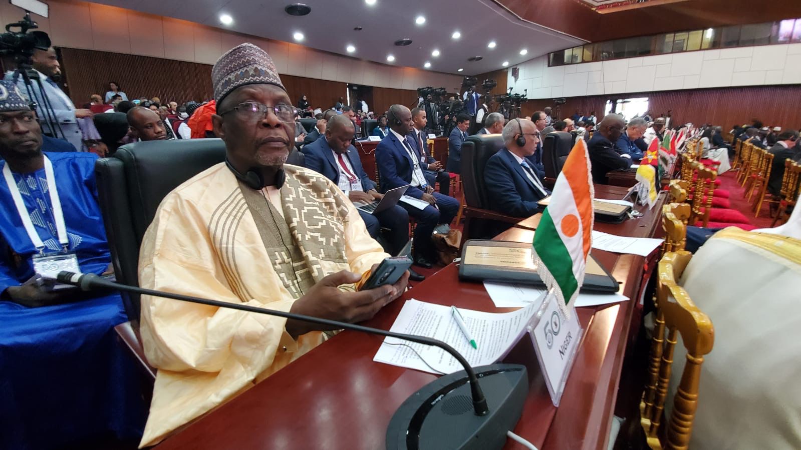 Le ministre Bakary Yaou Sangare lors des travaux