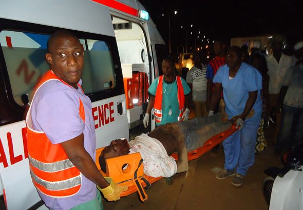 Lors d'un accident ntervenu dans la nuit en face de la compagnie 6è
