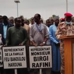 Lors de la cérémonie de baptême des rues à Diffa