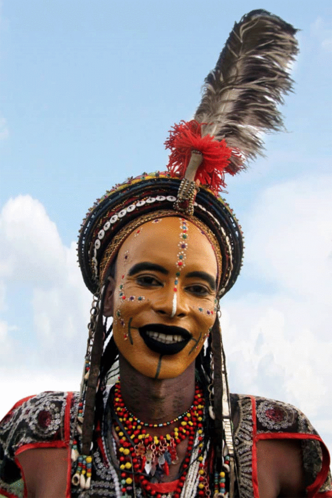 Une des photos de-la-Serie Maquillage chez-les Bororos de Souley Abdoulaye
