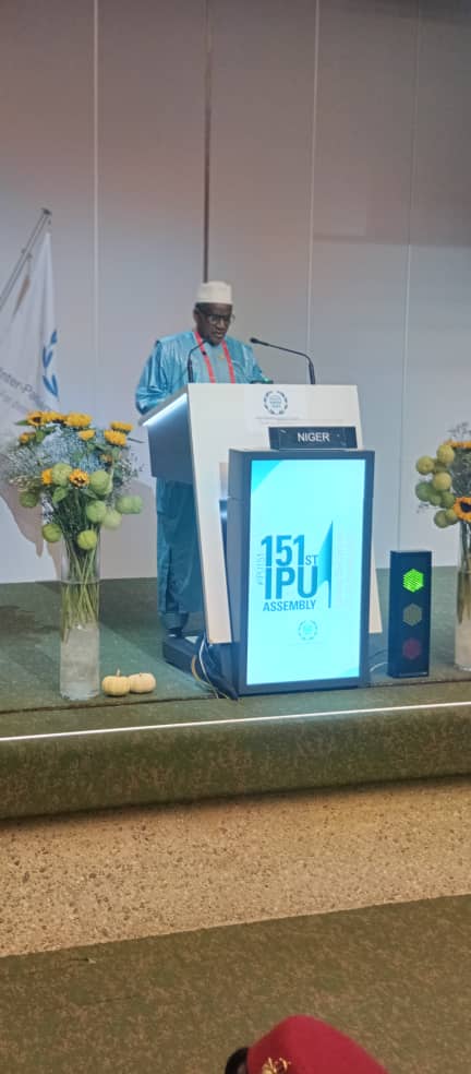 Dr Mamoudou Harouna Djingarey lors de son allocution