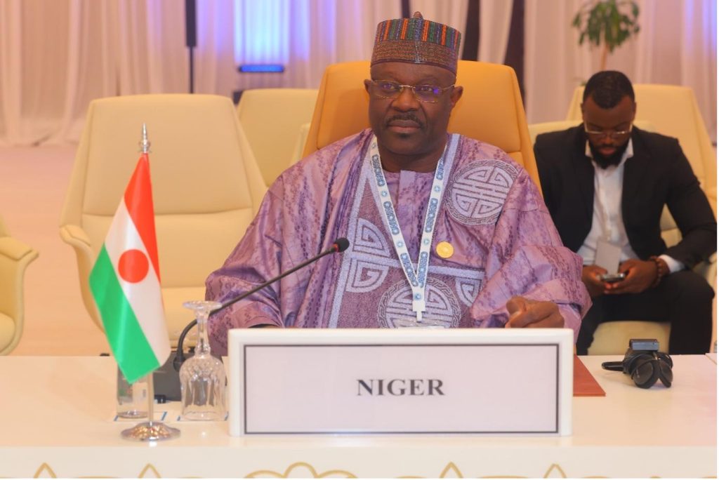 Le Ministre MAIZAMA Abdoulaye lors de la conférence