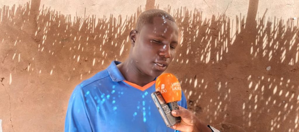 lutteur malvoyant Abdoulrachid Issa, représentant la région de Niamey